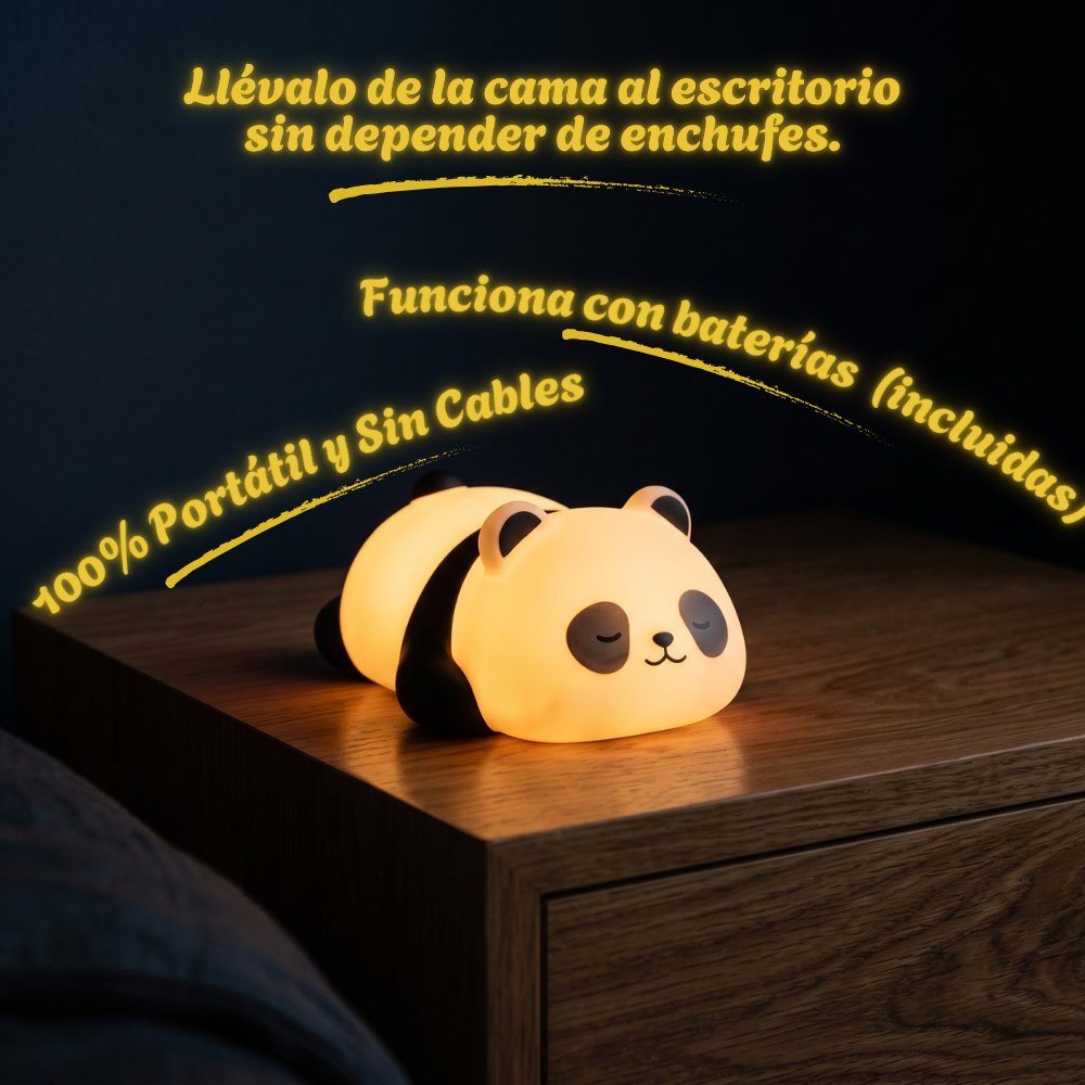 Lampara Nocturna De Panda